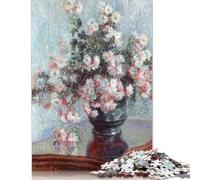 Puzzle 1000 pièces « Chrysanthèmes 1882 » : difficulté : Jeux éducatifs, Jouets, Cadeaux de Noël (75 x 50 cm)