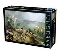 Puzzle 1000 pièces : Chute d'Icare, Pieter Brueghel DToys G
