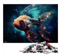 Puzzle 1000 pièces Ciel étoilé Poisson Rouge Puzzle drôle Puzzle en Carton pour Adultes et Adolescents à partir de 12 Ans Puzzle 1000 pièces découpé avec précision (26x38 cm)