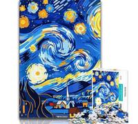 Puzzle 1000 pièces Ciel Nocturne Night Sky pour Adolescents, Cadeaux, Aide Le Cerveau à exercer, Jouets addictifs pour cultiver la Patience, Convient aux Couples (50x75cm)