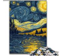 Puzzle 1000 pièces Ciel Nocturne Van Gogh pour Adultes et Adolescents, Collection de Jeux intellectuels, Beaux-Arts (26x38cm)