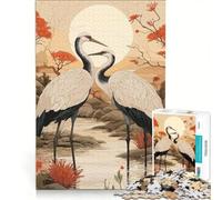 Puzzle 1000 pièces Cigogne Sauvage Jeu Pratique Difficile Cadeau Unique pour Un Anniversaire ou Noël 50x75cm