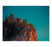 Puzzle 1000 Pièces, Classique Puzzle Jouet en Bois-Rocher,Montagnes,pic,Arbres,Ciel 70x50cm