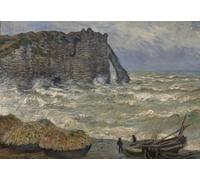 Puzzle 1000 pièces - Claude Monet - Mer agitée à Étretat, 1883