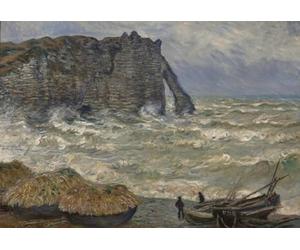 Puzzle 1000 pièces - Claude Monet - Mer agitée à Étretat, 1883