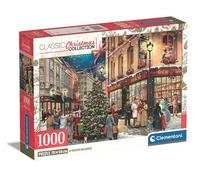 Clementoni – Puzzle 1000 pièces La Promenade de Noël – Compact, Fabriqué en Italie, Dès 14 ans