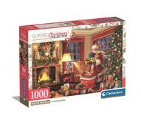 Puzzle 1000 pièces CLEMENTONI Classic Christmas Collection Santa's Visit 70 x 50 cm