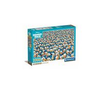 Puzzle 1000 pièces - CLEMENTONI - Compact Impossible Donald - Dessins animés - Garantie 2 ans - Mixte