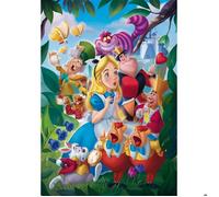 Clementoni Puzzle Disney Alice Bespoke – 1000 pièces – Pour adultes – Fabriqué en Italie (39673)