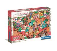 Puzzle 1000 pièces CLEMENTONI Impossible Christmas Treats 70 x 50 cm avec poster