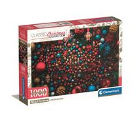 Puzzle 1000 pièces CLEMENTONI Impossible Christmas Vibes 70 x 50 cm avec poster Noir