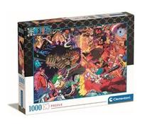 Clementoni - One Piece - Puzzle de 1000 Pièces - Jeu de Patience et de Réflexion - Format Paysage - Image Net - Décoration - 70 x 50 Cm - À Partir de 14 Ans