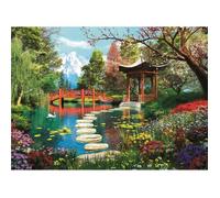 Puzzle 1000 pièces - CLEMENTONI - Jardin de Fuji - Mixte - Adulte - Vert