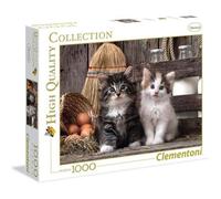 Puzzle 1000 pièces - CLEMENTONI - Jolis chatons - Paysage et nature - Pour enfant - Multicolore