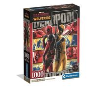 Puzzle 1000 Pièces - Clementoni - Marvel Deadpool - Compact Box - Fabriqué en Italie