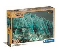 Clementoni Puzzle National Geographic Hubbard Glacier 1000 pièces – Adulte – Fabriqué en Italie