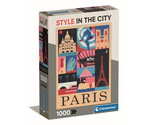 Puzzle 1000 pièces Clementoni Style in the City Paris 70 x 50 cm Compact