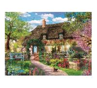 Clementoni - 39520 - Puzzle - 1000 Pièces - Cottage Ancien Fleuri - Jeu de Création et Logique pour Enfants - à Partir de 14 Ans et Plus - Collection