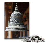 Puzzle 1000 pièces Cloche du Temple Antique Puzzle en Bois pour Adultes et Enfants Jouet éducatif Anti-Stress 1000 pièces (75 x 50 cm)