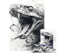 Puzzle 1000 pièces Cobra Royal pour Adolescents Jouet Antistress Cadeau d'anniversaire Jeu de Construction liste de souhaits avec Le Père Noël Dimensions 38x26cm