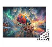 Puzzle 1000 pièces Coccinelles sur pissenlits Carton recyclé Très Difficile Adultes Adolescents 12+ Casse-tête Éducatif 70x50cm