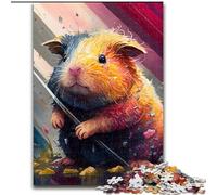 Puzzle 1000 pièces Cochon d'Inde Fantastique 1000 pièces pour Adultes Idéal pour la décoration de la Maison et du Bureau, Cadeau Parfait pour Un Anniversaire (Taille 38x26cm)