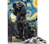Puzzle 1000 pièces Cocker Spaniel Anglais Puzzles Adultes Difficulté Puzzles Éducation Jouets Jeux Famille Décoration (38x26cm)