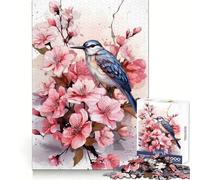 Puzzle 1000 pièces Colibri Aquarelle pour Adolescents Exercice Mental, détente, Bords Nets Idée Cadeau de Noël (38x52cm)