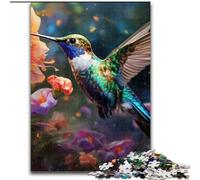 Puzzle 1000 pièces Colibri Art en Bois, Un pour s'amuser en Famille 50x75cm pour la décoration intérieure, de Noël et du Nouvel an pour Les Adolescents