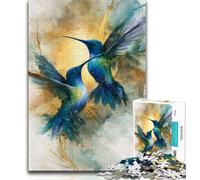 Puzzle 1000 pièces Colibri pour Adultes et Adolescents Jeux éducatifs Classiques Belle décoration (50x75cm)