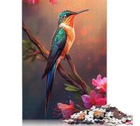 Puzzle 1000 pièces colibris colorés pour Adultes, Cadeau d'halloween, 14 Ans et Plus, 1000 pièces (75 x 50 cm)