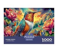 Puzzle 1000 Pièces Colibris colorés pour Adultes Et Enfants Difficile DIY Jigsaw Puzzle, Familial-Activité Manuelle 70x50cm/1000pcs