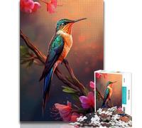 Puzzle 1000 pièces Colibris colorés Puzzles 1000 pièces pour Adultes Cadeaux Jouet éducatif intellectuel décompressant Superbes Cadeaux et Jouets (50x75cm)