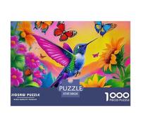 Puzzle 1000 Pièces ColibrisAdulte Pièces Parfaitement Assorties Animal Theme pour Enfants Et Adultes Cadeaux Adultes Et Enfants À Partir De 14 Ans 38x26cm/1000pcs