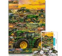 Puzzle 1000 pièces Collage de tracteurs pour Adultes et Adolescents, Anti-Stress, défi Difficile à Offrir en Cadeau à Toute la Famille (38x26cm)