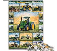 Puzzle 1000 pièces Collage de tracteurs pour Adultes et Adolescents, idéal pour Passer du Temps à la Maison et renforcer l'amour Entre Couples 26x38cm