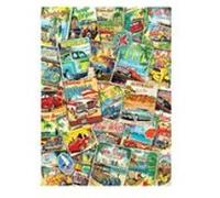 Puzzle 1000 pièces - Collage de voyage vintage multicolore G