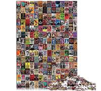 Puzzle 1000 pièces - Collage Vintage - Planche 100% recyclée de qualité supérieure - Excellent Cadeau pour Adultes - 26 x 37 cm