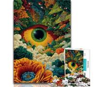 Puzzle 1000 pièces Color Eyes pour Adultes, Cadeaux, Aide Le Cerveau à exercer, Jouets addictifs pour cultiver la Patience, Excellent Cadeau 38x26cm