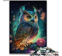 Puzzle 1000 pièces Color Owl pour Adultes et Adolescents, Staycation Kill Time, pour Un Amour de Couple accru (26x38cm)