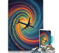 Puzzle 1000 pièces Color Plane pour Adultes et Adolescents, Difficile à réaliser, mais Amusant et Humoristique, décoration d'intérieur et Cadeaux Uniques 38x26cm