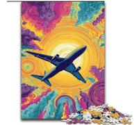 Puzzle 1000 pièces Color Plane pour Adultes, Jouet de Divertissement Familial idéal comme Cadeau pour Toute la Famille (26x38cm)