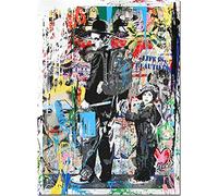 Puzzle 1000 pièces coloré Charlie Chaplin Graffiti Réplique Puzzles Jouets éducatifs pour Adultes Cadeau d'anniversaire Yp43Vq 50x70CM