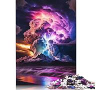 Puzzle 1000 pièces coloré représentant des éclairs, Puzzle pour Adultes, difficulté : Jeux relaxants, Jouet, Cadeau d'halloween, 1000 pièces (38 x 26 cm)