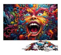 Puzzle 1000 pièces coloré représentant des Miracles psychédéliques pour Adultes décoration Jouets Bon Cadeau pour Les Adolescents de 14 Ans et Plus 1000 pièces (38 x 26 cm)