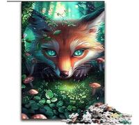 Puzzle 1000 pièces coloré représentant Un Champignon Renard pour Adultes et Adolescents, idéal pour Tuer Le Temps en Vacances. Chaque pièce est Unique - Jeu Familial Stimulant et Amusant (26x38cm)