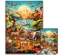 Puzzle 1000 pièces « Colorful Art Animal World » : Puzzle Impossible pour Adultes, idéal pour Les Adolescents et Les collectionneurs, Cadeau de Voyage, activité familiale 50x75cm / 19,68x29,52 Pouces