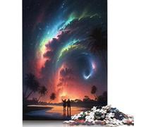 Puzzle 1000 pièces Colors of Space pour adultes et puzzle en bois pour les amateurs de puzzle, 1000 pièces (75 x 50 cm)