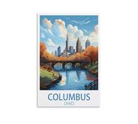 Puzzle 1000 pièces, Columbus, Ohio, 1000 pièces en Carton épais et résistant, Assemblage précis, à partir de 14 Ans, Jeu Familial, 70 x 50 cm