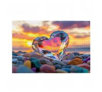 Puzzle 1000 Pieces comme Puzzle Coucher de Soleil 1000 Pièces Grand Adultes Difficile Jigsaw en Bois avec Boîte Cadeau, DIY Challenge Impossible Créatif Jeu pour Adulte, Cadeau Femme 75x50cm D-435